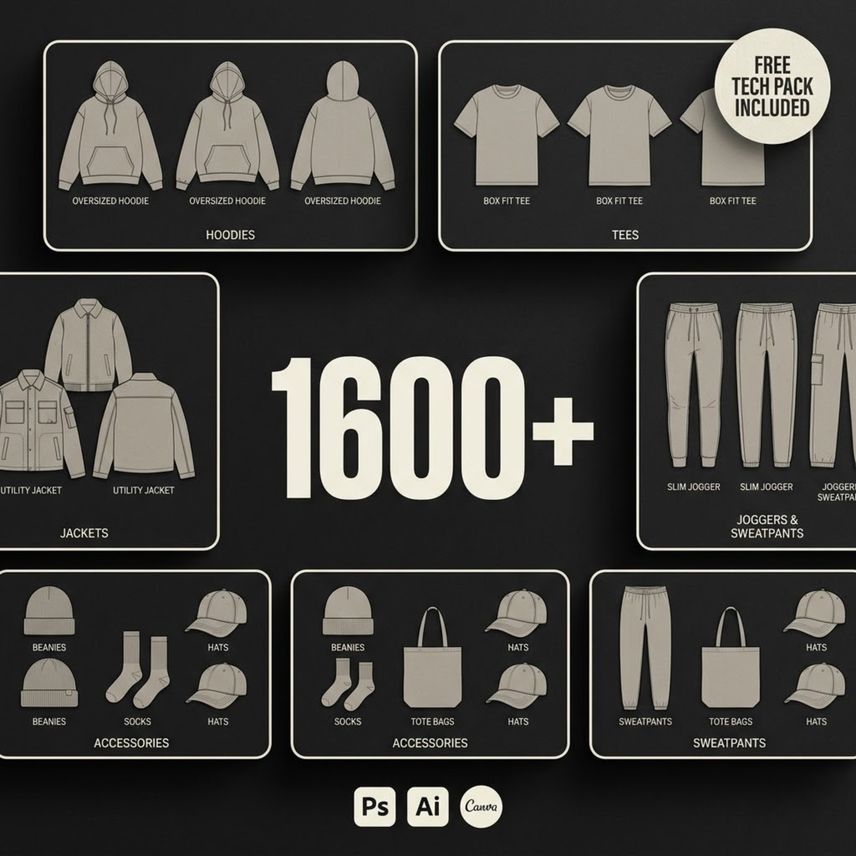 The Mockup Kit — 1600+ Premium Mockup Bundle