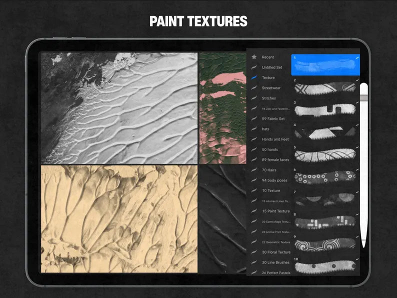 The Texture Pack — 400 Fabric Textures for Procreate