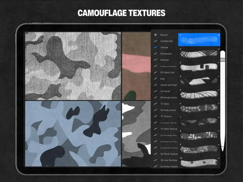 The Texture Pack — 400 Fabric Textures for Procreate