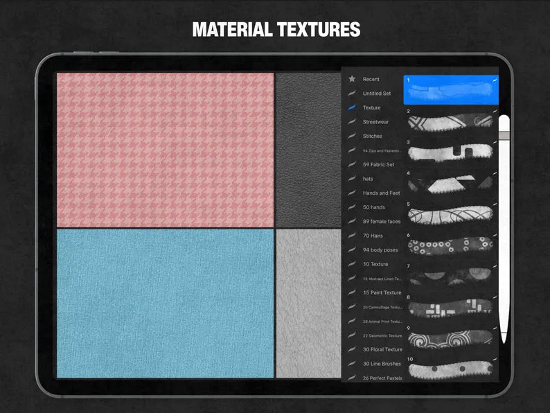 The Texture Pack — 400 Fabric Textures for Procreate