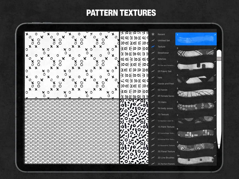 The Texture Pack — 400 Fabric Textures for Procreate