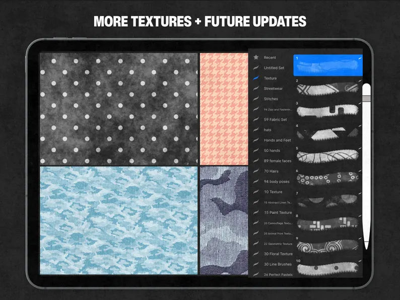 The Texture Pack — 400 Fabric Textures for Procreate